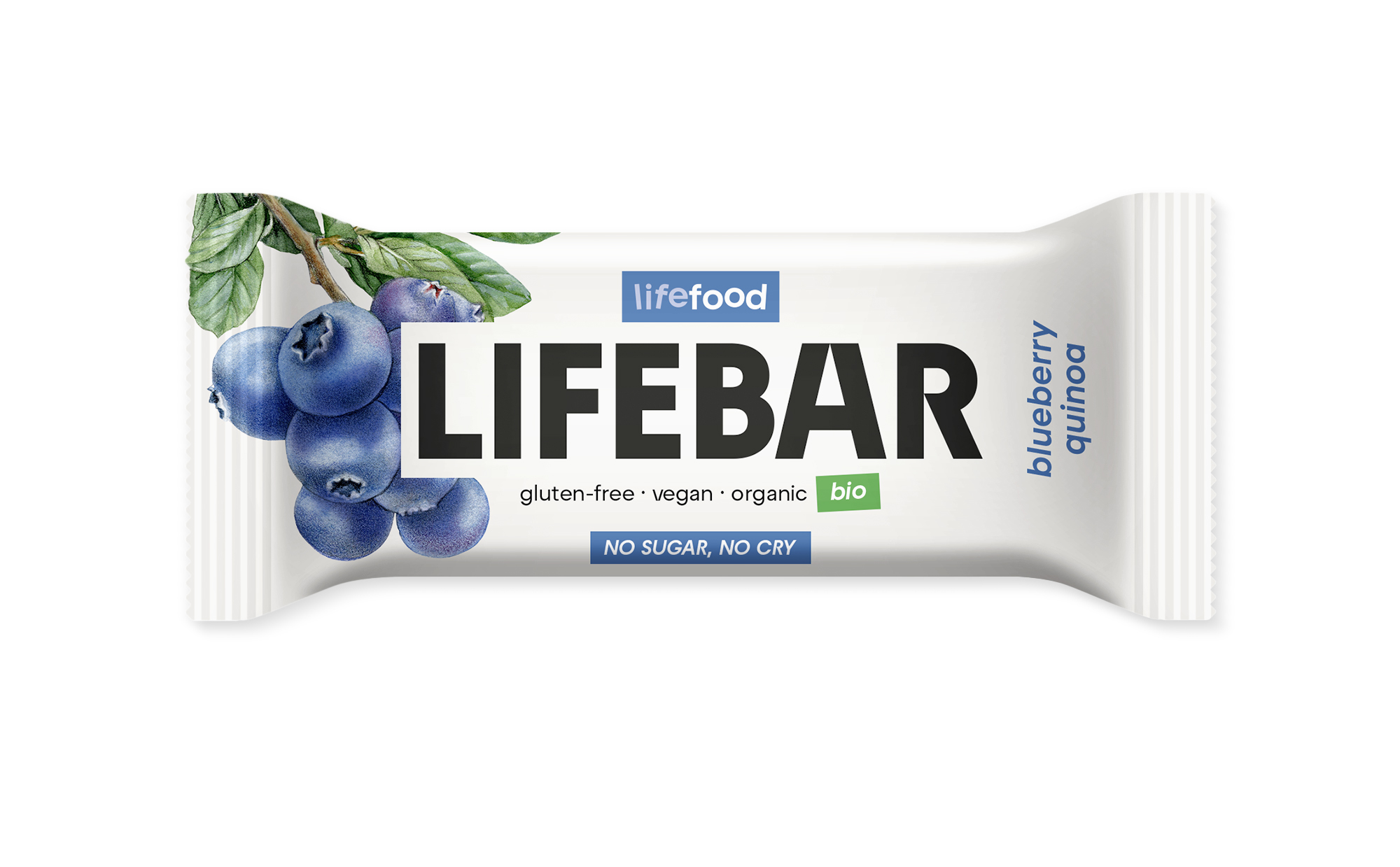 Lifefood Lifebar Bosbes quinoa glutenvrij bio & raw 40g